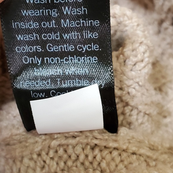 Simply Vera Wang Plus Sz 4x Soft Crewneck Oversized Sweater Office Casual Tan - Picture 6 of 6